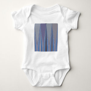 Kühles Blau Nahtloses Design Baby Strampler