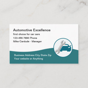 Kühles Geschäftskartendesign für Automobilservice Visitenkarte