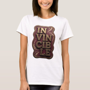 Kühles Gold IN UNBESIEGBAR Benutzerdefiniertes Des T-Shirt