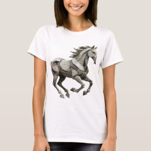 Kühles Grau ABSTRACTE KUNST Grafikdesign T-Shirt