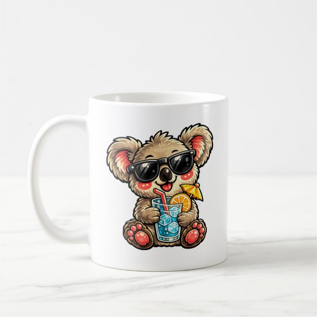 Kühles Koala-Getränk Kaffeetasse (Links)