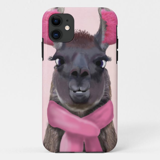 Kühles Lama-Rosa Case-Mate iPhone Hülle (Rückseite)