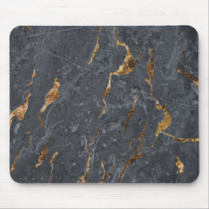 Kühles Marmor Grau Gold Mousepad