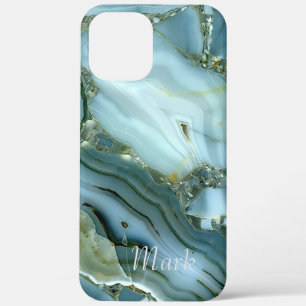 Kühles Marmormuster Monogramm Case-Mate iPhone Hülle