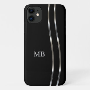 Kühles modernes Herren-Geschäftsmonogramm Case-Mate iPhone Hülle