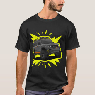 Kühles Offroad-4x4-SUV-Abenteuerfahrzeug-Vektorart T-Shirt