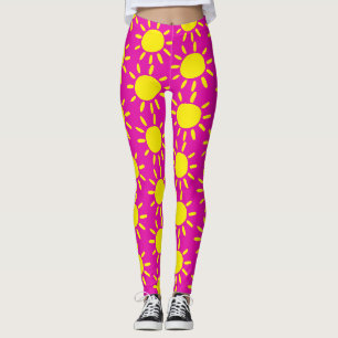 Kühles Rosa Gelb Hier Kommt Der Sohn Sommer Sonne Leggings