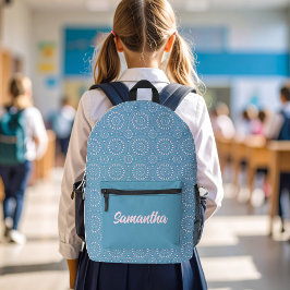 Kühles Rosa und Blau Modernes Personalisiertes Bedruckter Rucksack