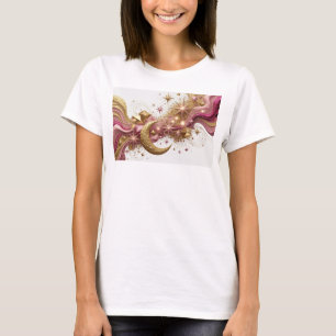 Kühles rotes ABSTRACT ART Grafik-T-Shirt T-Shirt