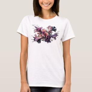 Kühles Silber ABSTRACT ART Grafik T-Shirt