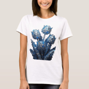 Kühles Silber ABSTRACT ART Moderne Gestaltung T-Shirt