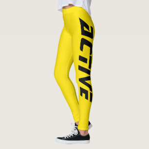 Kühles Sommergelb Aktiver Sport Leggings