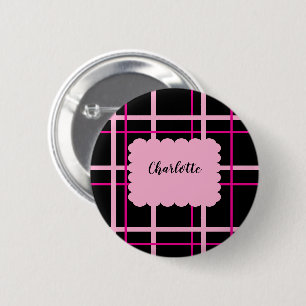 Kühles Streifenmuster Button