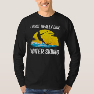 Kühles Wasserskilaufen für Männer Frauen Skisport  T-Shirt