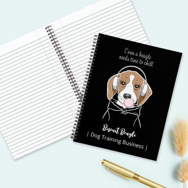 Kühlhund mit Bubblegum Niedlich Funny Beagle Notizbuch (Von Creator hochgeladen)