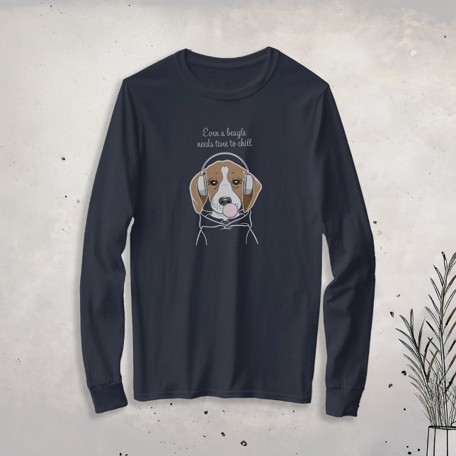 Kühlhund mit Bubblegum Niedlich Funny Beagle T-Shirt (Von Creator hochgeladen)