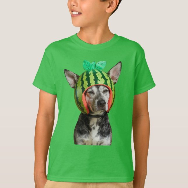 Kühlhund mit Watermelon Helmet T-Shirt (Vorderseite)