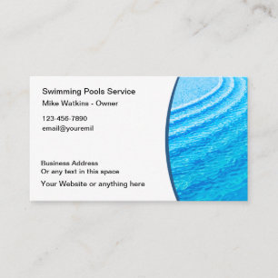 Kühlpool-Service-Geschäftskarten Visitenkarte