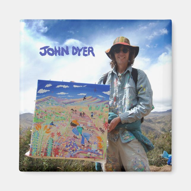 Kühlschrank Art: Künstler John Dyer Profile Foto Magnet (Vorne)