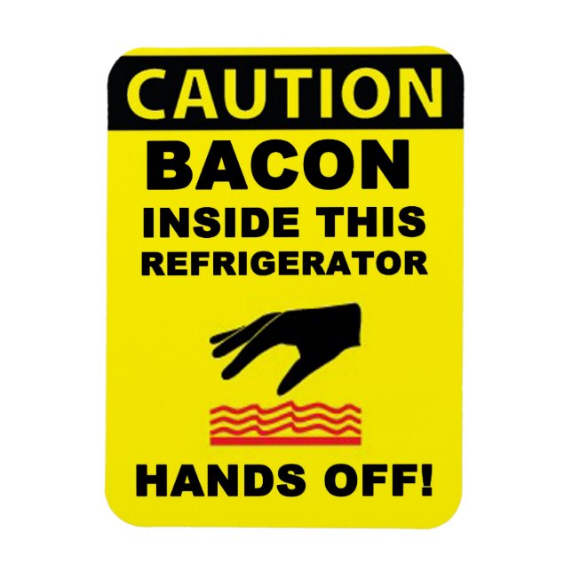 Kühlschrank Bacon Security Magnet (Vertikal)