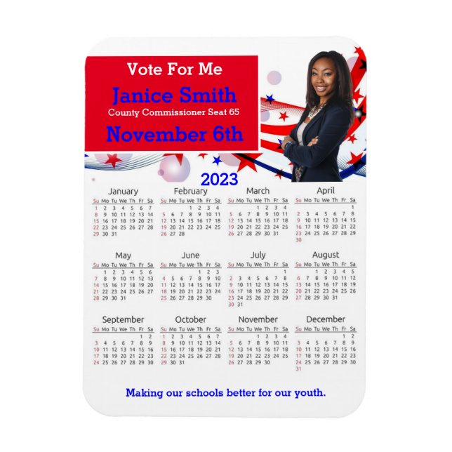 Kühlschrank-Magnet für die Kampagne 2023 Magnet (Vertikal)