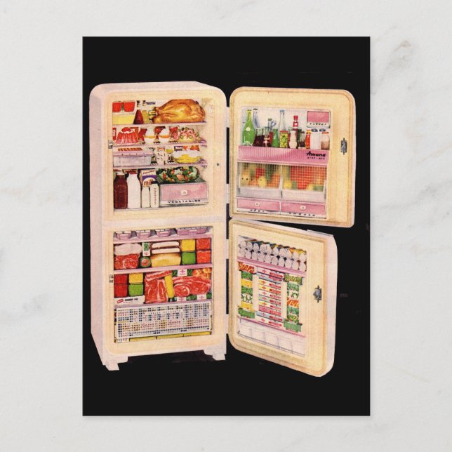 Kühlschrank Postkarte (Vorderseite)