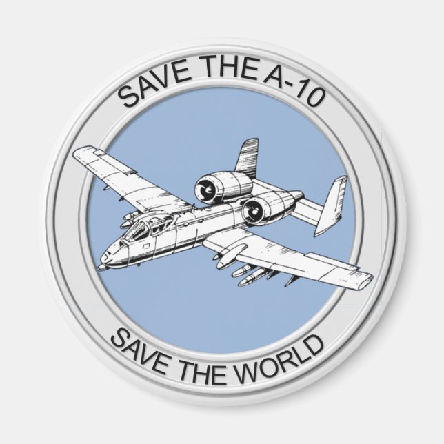 Kühlschrankmagnet A-10 gerettet (Vorne)