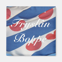 Kühlschrankmagnet der friesischen Flagge (Fryslan