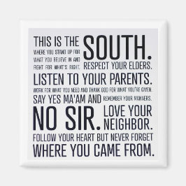 Kühlschrankmagnet des Südmanifests