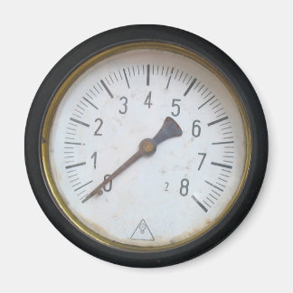 Kühlschrankmagnet für antike Runddruckmessgeräte