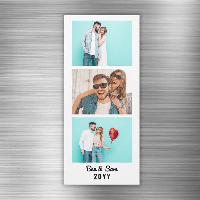 Kühlschrankmagnet für benutzerdefinierte Couple-Fo Magnetkarte (Custom Couple Photo Booth Strip Fridge Magnet
)