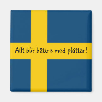 Kühlschrankmagnet für das Thema "Schwedische Flagg