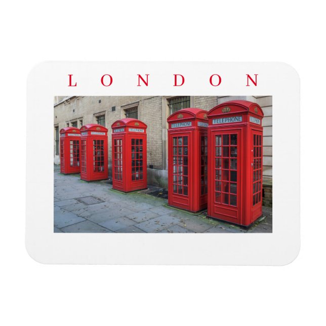 Kühlschrankmagnet für Londoner Telefonboxen Magnet (Horizontal)