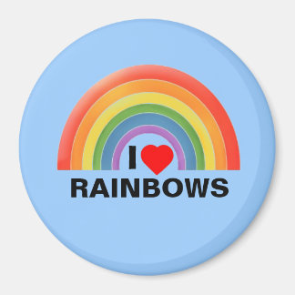 Kühlschrankmagnet "I Heart Rainbows"