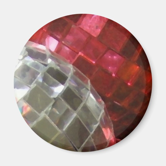 Kühlschrankmagnet Red Baubles (Vorne)