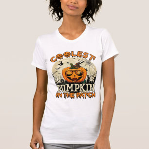 Kühlste Kürbisfeld-Sonnenbrille Hexenhut Halloween T-Shirt