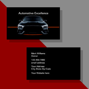 Kühlste Visitenkarten für die Automobilbranche Visitenkarte