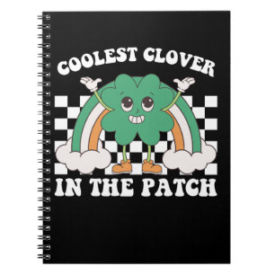 Kühlster Klee im Patch St. Patrick's Day Notizblock