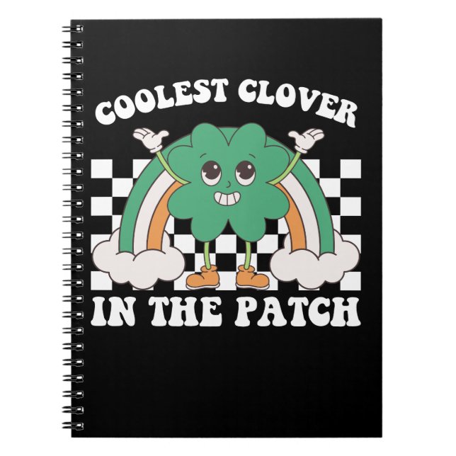 Kühlster Klee im Patch St. Patrick's Day Notizblock (Vorderseite)