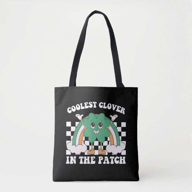 Kühlster Klee im Patch St. Patrick's Day Tasche (Vorderseite)