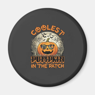 Kühlster Kürbisfeld Halloween Gruselige Sonnenbril Magnet
