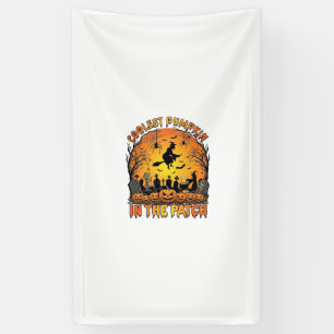 Kühlster Kürbisfeld Halloween Hexe Spinnen Friedho Banner