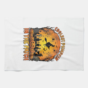 Kühlster Kürbisfeld Halloween Hexe Spinnen Friedho Geschirrtuch