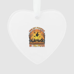 Kühlster Kürbisfeld Halloween Hexe Spinnen Friedho Ornament
