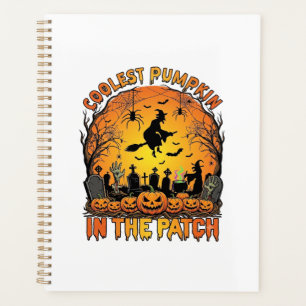Kühlster Kürbisfeld Halloween Hexe Spinnen Friedho Planer