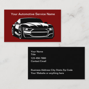 Kühlstes Designtemplate für Automobil-Businesskart Visitenkarte
