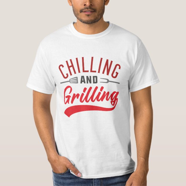 Kühlung und Grillen T-Shirt (Vorderseite)