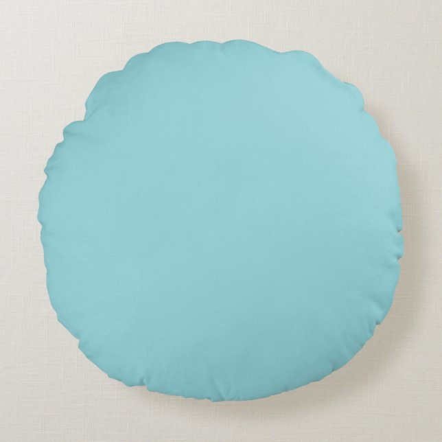 Kühlwasser-Ausblendung Blau, Farbdruck, Pastellfar Rundes Kissen (Vorderseite)
