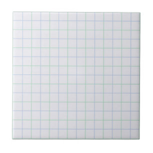 Kühlweiß mit Lila und Mintgrün kariert Fliese