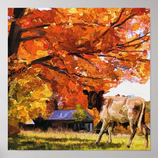 Kuhmalerei Poster (Vorne)